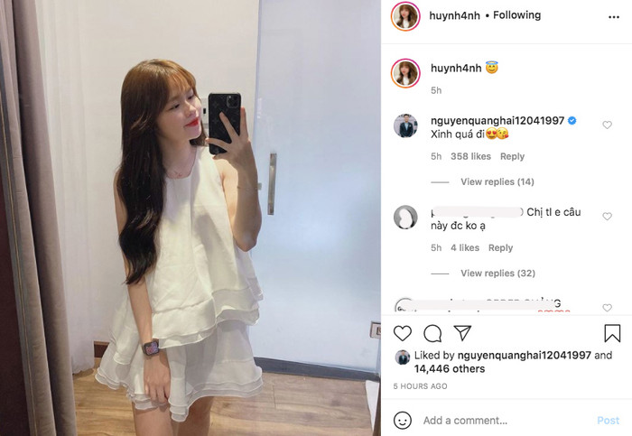 Huỳnh Anh vừa đăng ảnh 'sống ảo', Quang Hải liền công khai 'nịnh' bạn gái ngọt như thế này đây! Ảnh 4