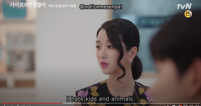 Moon Young ghét trẻ em và động vật , vì chúng ăn xin tình yêu 