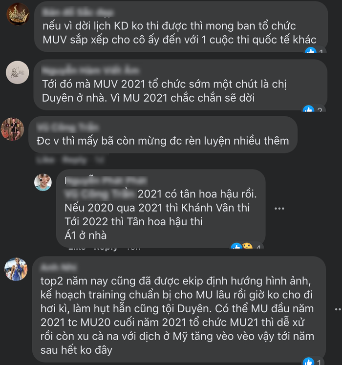 Sau khi các cuộc thi nhan sắc quốc thuộc Big 5 đồng loạt trì hoãn, nhiều fan sắc đẹp lo lắng Kim Duyên mất suất dự thi Miss Universe 2021.