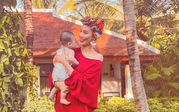 Lan Khuê khoe ảnh quý tử lớn nhanh như thổi, khuôn mặt như bản sao của ông xã Ảnh 2