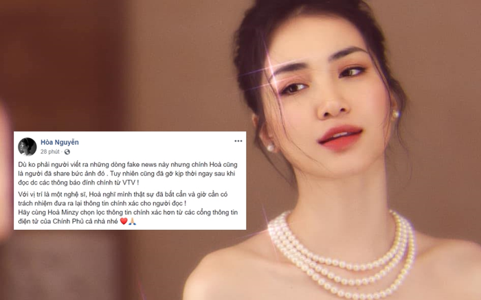 Hòa Minzy lên tiếng xin lỗi vì đã chia sẻ tin giả: Sẽ chọn lọc thông tin chính xác hơn Ảnh 2