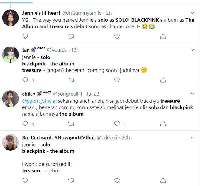 'Tôi sẽ không ngạc nhiên đâu nếu Album sắp tới của Treasure tên là DEBUT' 