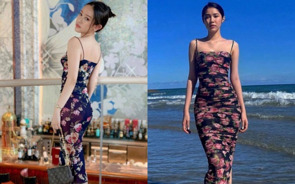 Thúy Vi và Quỳnh Hương mặc cùng một chiếc váy, body nóng rực khó phân định ai hot hơn ai Ảnh 2