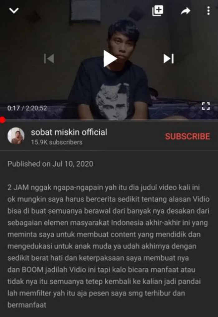 Youtuber người Indonesia chia sẻ lý do thực hiện video