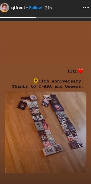 Qri còn xếp những album của T-ara thành số 11.