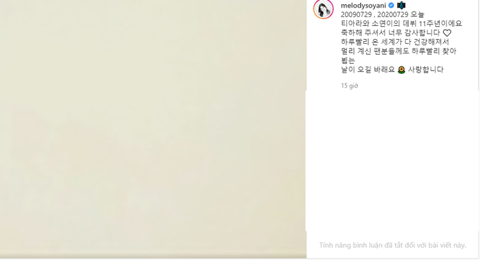 Bài đăng của Soyeon. 