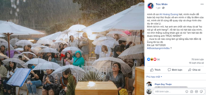 Trúc Nhân đầy tâm trạng tiết lộ bị Ali Hoàng Dương 'chơi xấu' trong đêm nhạc, chuyện gì đã xảy ra? Ảnh 3