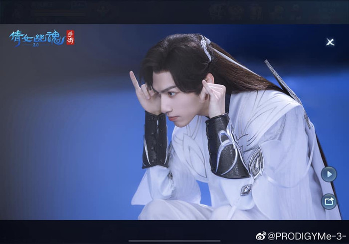 La Vân Hi tiếp tục hút hồn fans nữ với tạo hình đại ma đầu bạch phát hắc y trong Game Thiến nữ u hồn 2 Ảnh 12