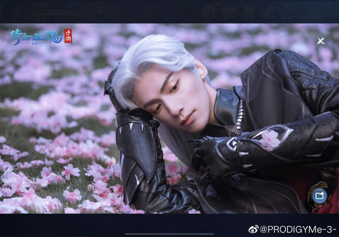 La Vân Hi tiếp tục hút hồn fans nữ với tạo hình đại ma đầu bạch phát hắc y trong Game Thiến nữ u hồn 2 Ảnh 9