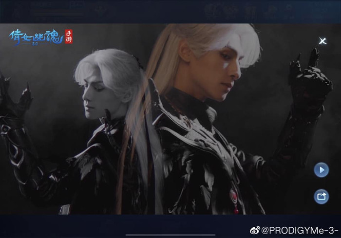 La Vân Hi tiếp tục hút hồn fans nữ với tạo hình đại ma đầu bạch phát hắc y trong Game Thiến nữ u hồn 2 Ảnh 14