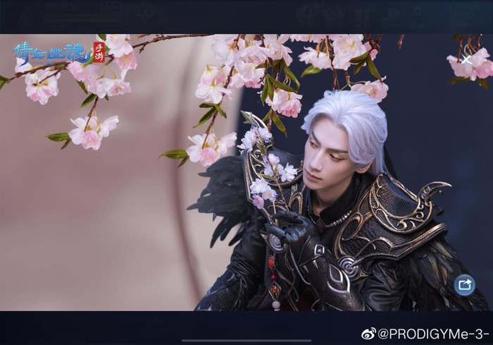 La Vân Hi tiếp tục hút hồn fans nữ với tạo hình đại ma đầu bạch phát hắc y trong Game Thiến nữ u hồn 2 Ảnh 5