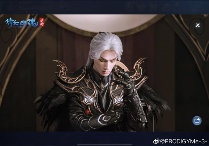 La Vân Hi tiếp tục hút hồn fans nữ với tạo hình đại ma đầu bạch phát hắc y trong Game Thiến nữ u hồn 2 Ảnh 6