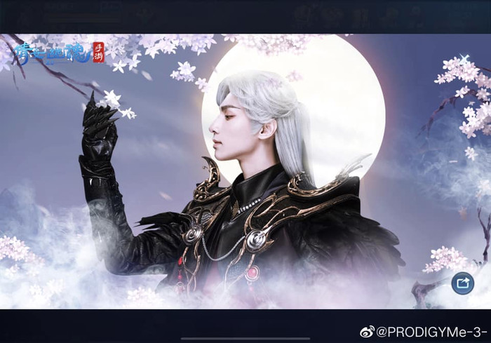 La Vân Hi tiếp tục hút hồn fans nữ với tạo hình đại ma đầu bạch phát hắc y trong Game Thiến nữ u hồn 2 Ảnh 15