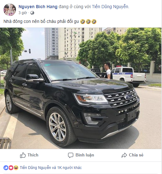 Hằng Túi tậu 'xế hộp' cách đây không lâu để chuẩn bị đón thành viên thứ 5