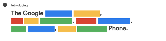 Thử thách 'lorem ipsum' - xếp các màu sắc theo một trình tự đã được cài đặt sẵn mà Google đề ra.