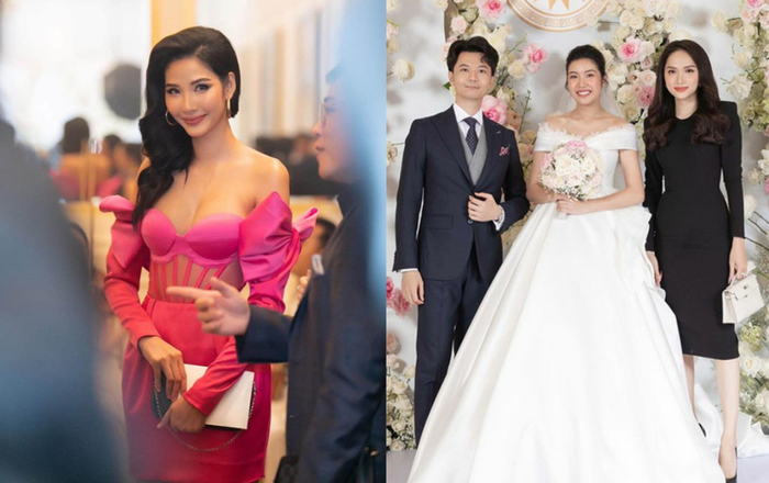 Mặc màu đen đi ăn cưới nhưng Hương Giang toàn được khen, Hoàng Thùy rực rỡ nổi bật lại bị ném đá khổ sở Ảnh 2