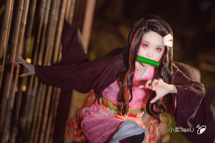Kimetsu no Yaiba: Ngẩn ngơ trước vẻ dễ thương của nàng Nezuko trong màn hóa thân của coser Tiểu Nhu Ảnh 12