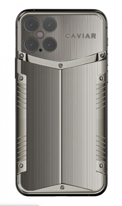 Ngược lại, phiên bản titanium lại khá đơn giản với mặt lưng phần lớn được thiết kế trơn. Ảnh: Caviar