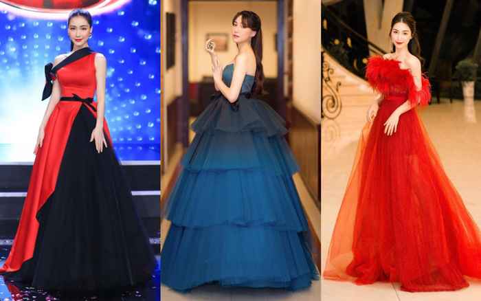 Hòa Minzy cao 1m55 nặng 42kg, nhưng chỉ thích những chiếc váy siêu to khổng lồ, có bộ nặng tới 25kg Ảnh 2