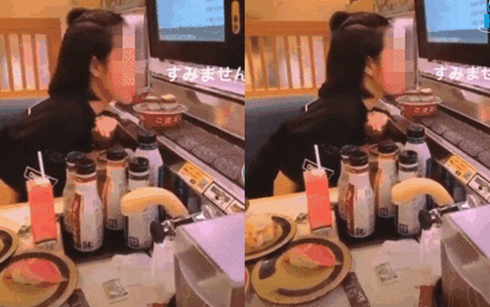 Phản cảm hành động 'liếm sushi trên băng chuyền' của cô gái Việt tại Nhật giữa thời điểm dịch COVID-19 đang căng thẳng Ảnh 2
