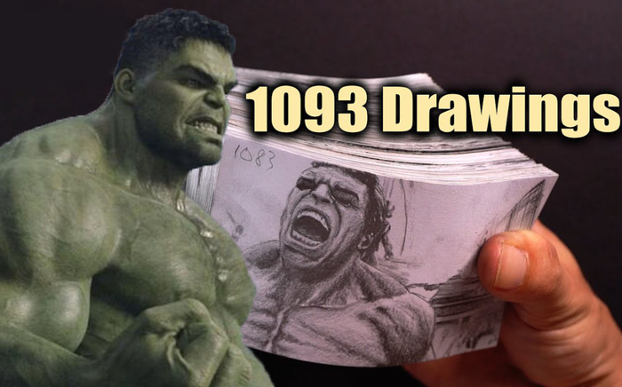 Với 1093 bức hình, cảnh Hulk biến hình trong The Avengers trở thành một flipbook cực chất Ảnh 2