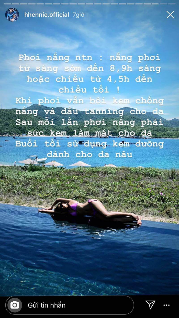 Bí quyết phơi năng để có được làn da hoàn hảo như ý muốn của H'Hen Niê.