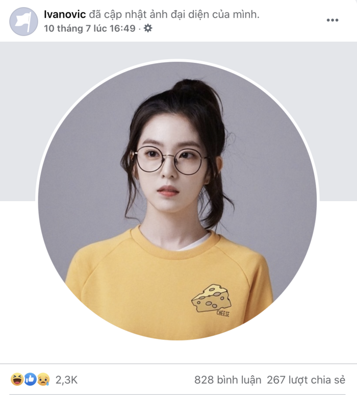 Ảnh đại diện Facebook có tick xanh của cầu thủ Chelsea đã bị hacker đổi thành nữ ca sĩ Hàn Quốc Irene của nhóm nhạc Red Velvet.