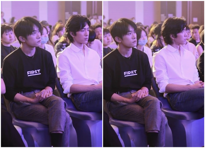 Chỉ nhìn nhau cười, Dịch Dương Thiên Tỉ và Tỉnh Bách Nhiên nắm tay nhau lên hot search Ảnh 15