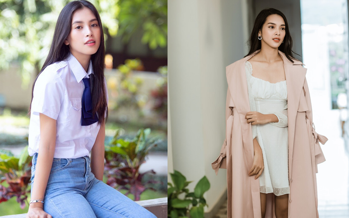 Hoa hậu Tiểu Vy (trái) và diễn viên Quỳnh Lương (phải)