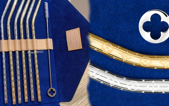 Chơi trội với bông tai chưa đủ, Louis Vuitton ra tiếp set ống hút 30 triệu đồng đầy sang chảnh Ảnh 2