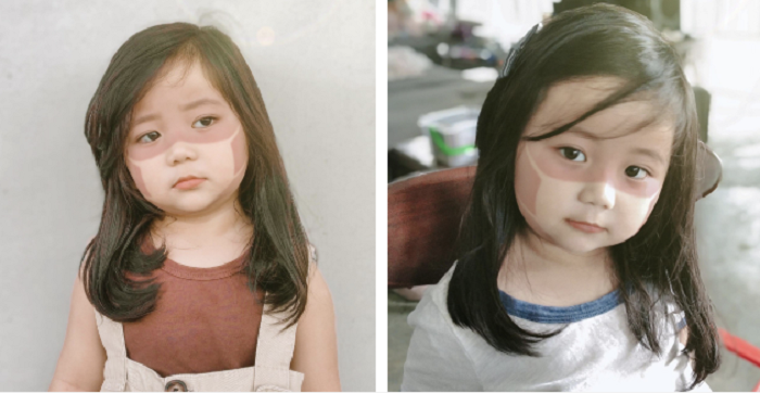 Những bức ảnh gây bão của cô bé người Malaysia. (Ảnh: Facebook)