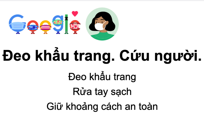 Google nhắn nhủ người dùng đeo khẩu trang, cung cấp thông tin phòng chống COVID-19 hiệu quả Ảnh 2