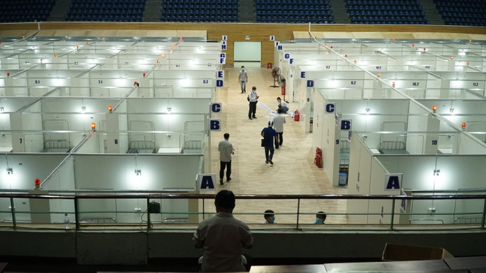 Bệnh viện dã chiến ở Đà Nẵng hoàn thành thần tốc chính thức được đưa vào vận hành, tiếp nhận bệnh nhân điều trị COVID-19 Ảnh 13