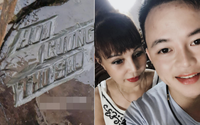 'Cô dâu 62 tuổi' tự hào khoe bia đá khắc tên hai vợ chồng, minh chứng cho tình yêu của mình Ảnh 2