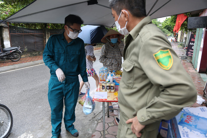 Khu vực nhà bệnh nhân 714 được phong toả cách ly.