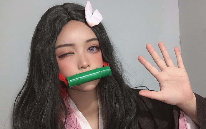 Kimetsu no Yaiba: 'Thánh nữ makeup' trở lại với bộ ảnh Nezuko xinh lung linh Ảnh 2