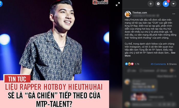 HIEUTHUHAI nói gì về tin đồn đầu quân nhà MTP của Sơn Tùng và lý do 'im lặng' dù phần thi King of Rap gây bão mạng xã hội? Ảnh 13
