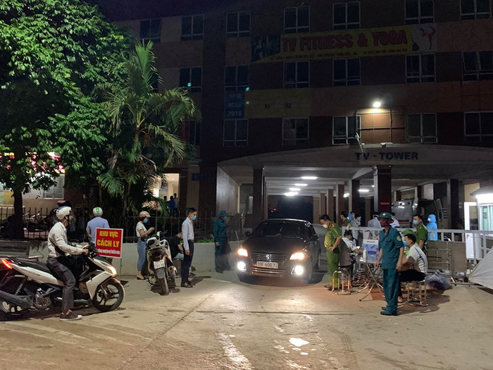 Khu vực cách ly toà nhà.