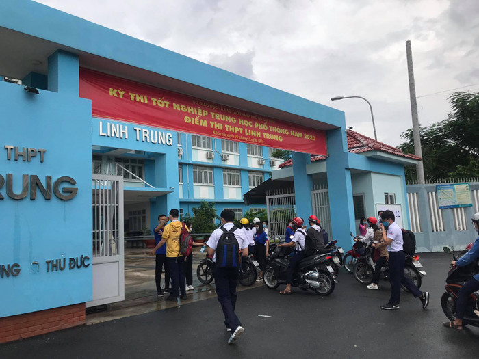 Điểm thi tại trường THPT Linh Trung (quận Thủ Đức, TP.HCM)