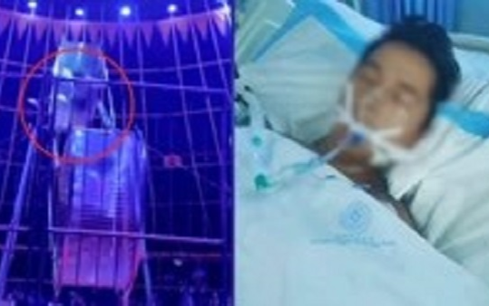 Kinh hãi khoảnh khắc người nhào lộn rơi xuống từ bánh đà cao 8m Ảnh 2