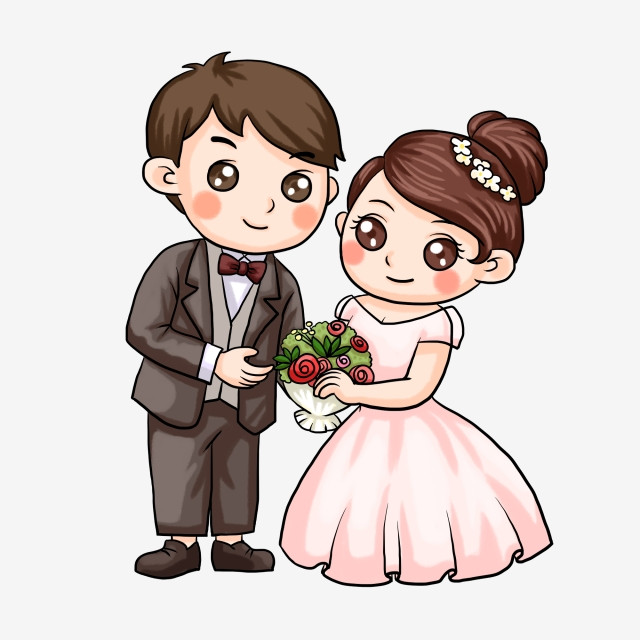 Ảnh minh họa cô dâu chú rể