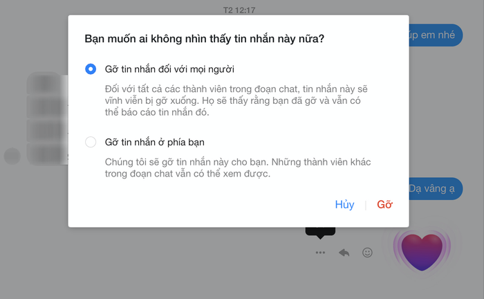 Tin nhắn từ nửa năm trước cũng có thể được gỡ dễ dàng.