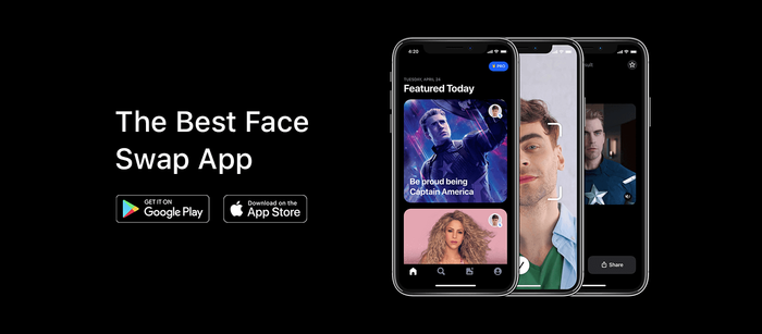 Sau FaceApp, dân mạng lại tiếp tục mê mẩn với ứng dụng hoán đổi gương mặt Reface. (Ảnh: Reface)