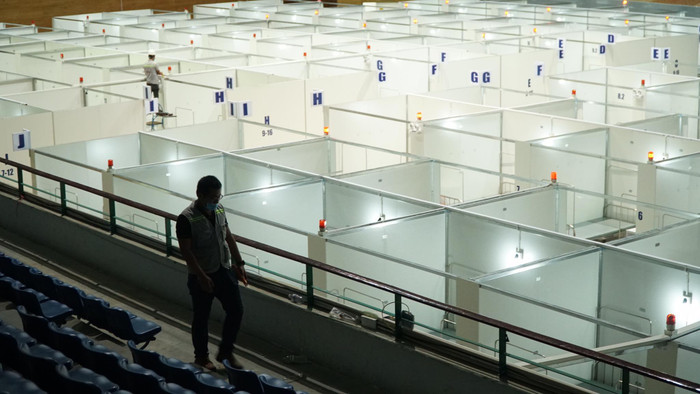 Cận cảnh giường bệnh bên trong bệnh viện dã chiến