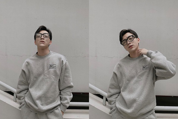 Soobin Hoàng Sơn lại mang đến sự thú vị khi diện cả cây trang phục đồng màu, anh chàng còn mang kính cận tăng thêm phần điển trai. 