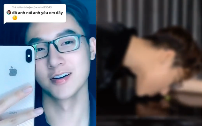 Ồn ào lộ 'clip nóng' chưa hạ nhiệt, hot TikToker Khoa Vương đã có hành động phản cảm bị dân mạng 'ném đá' Ảnh 2