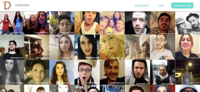 Dubsmash, một ứng dụng chia sẻ video của Mỹ. Ảnh chụp màn hình