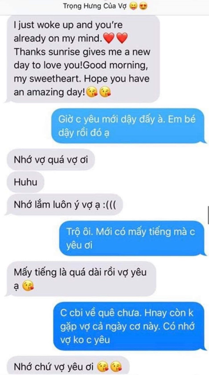 Không chỉ là đoạn tin nhắn tiếng Anh, cách nói chuyện của Trọng Hưng được cho là 'sến sẩm' 
