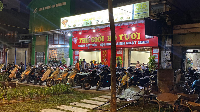 Nhà hàng Thế giới bò tươi nơi phát hiện ca nhiễm COVID-19.