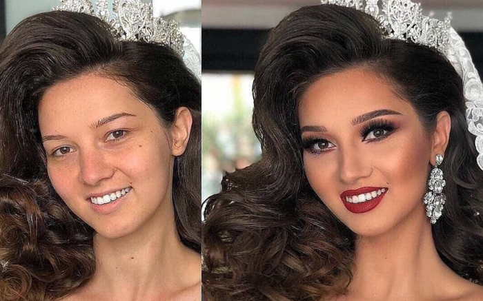 Loạt ảnh các cô dâu trước và sau được 'họa mặt' chứng minh cho sức mạnh vô địch của make up Ảnh 2